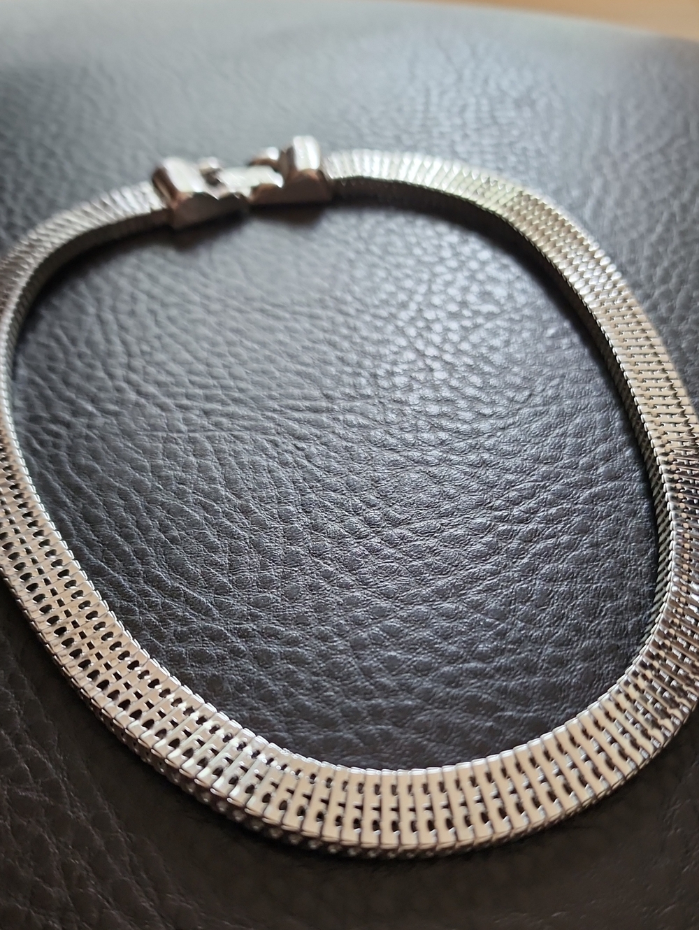 VTG Silver Tone Herringbone Necklace - Women's Jewelry